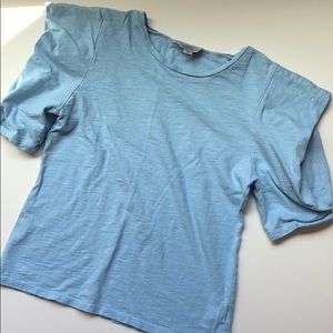 Blue cotton T-shirt